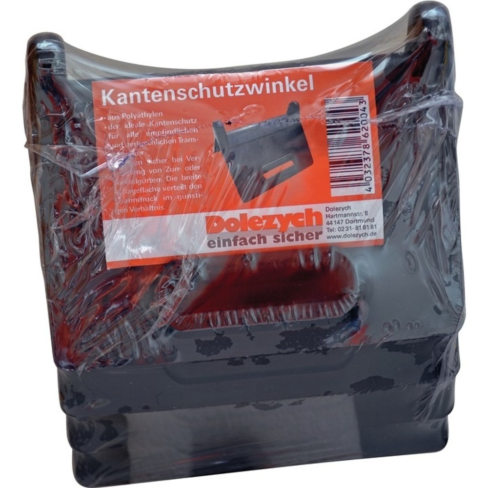 Produktabbildung Nr. 2: Dolezych Kantenschutzwinkel, mit Schlitz, Schenkellänge 90 x 90 mm schwarz, 4 St./Set