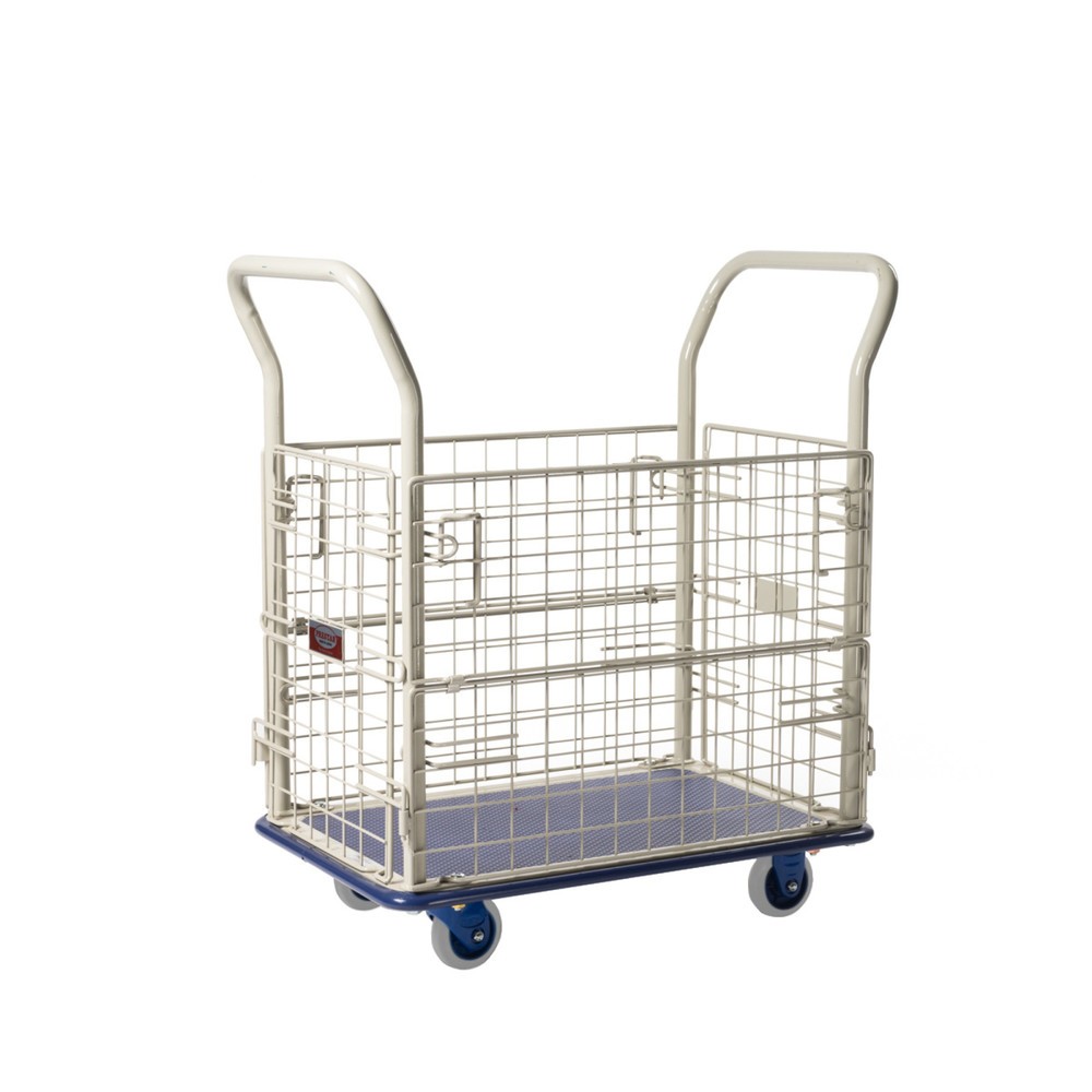 Illustration du produit: Chariot à plate-forme avec caisse grillagée Prestar PR-NB-107-P