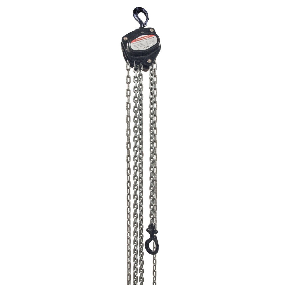 Obrázek produktu: Ruční řetězový kladkostroj Dolezych Black Series, TK 500 kg, délka 1,50 m
