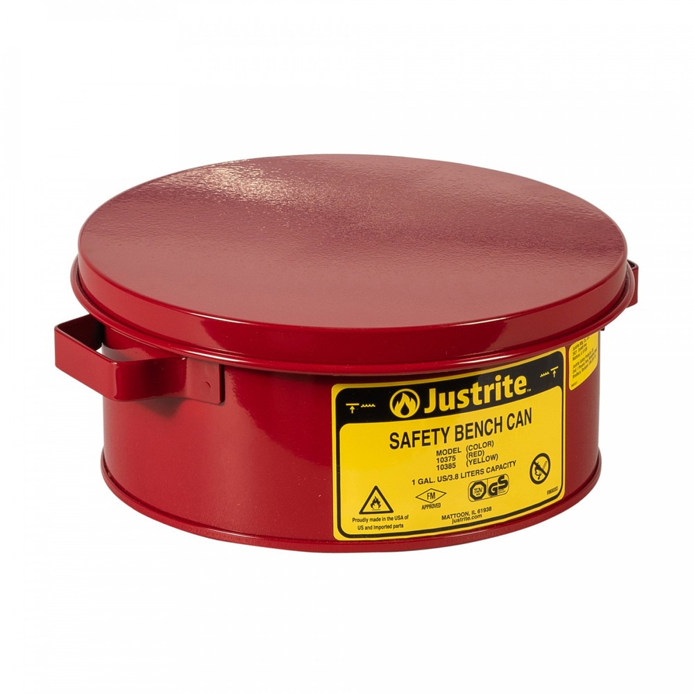 Product afbeelding: Dompelbak Justrite® met klapdeksel, 4 liter