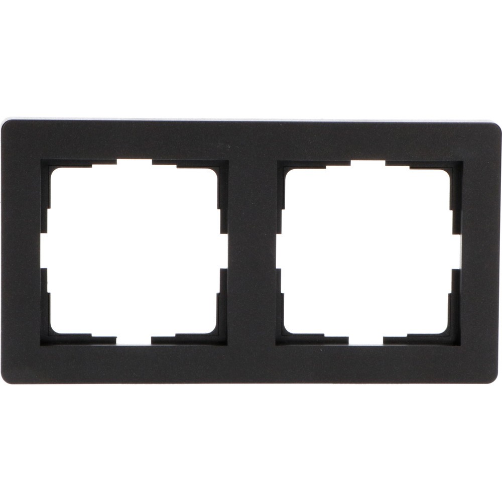 Produktabbildung Nr. 2: Doppel-Rahmen - 55x55mm - mattschwarz