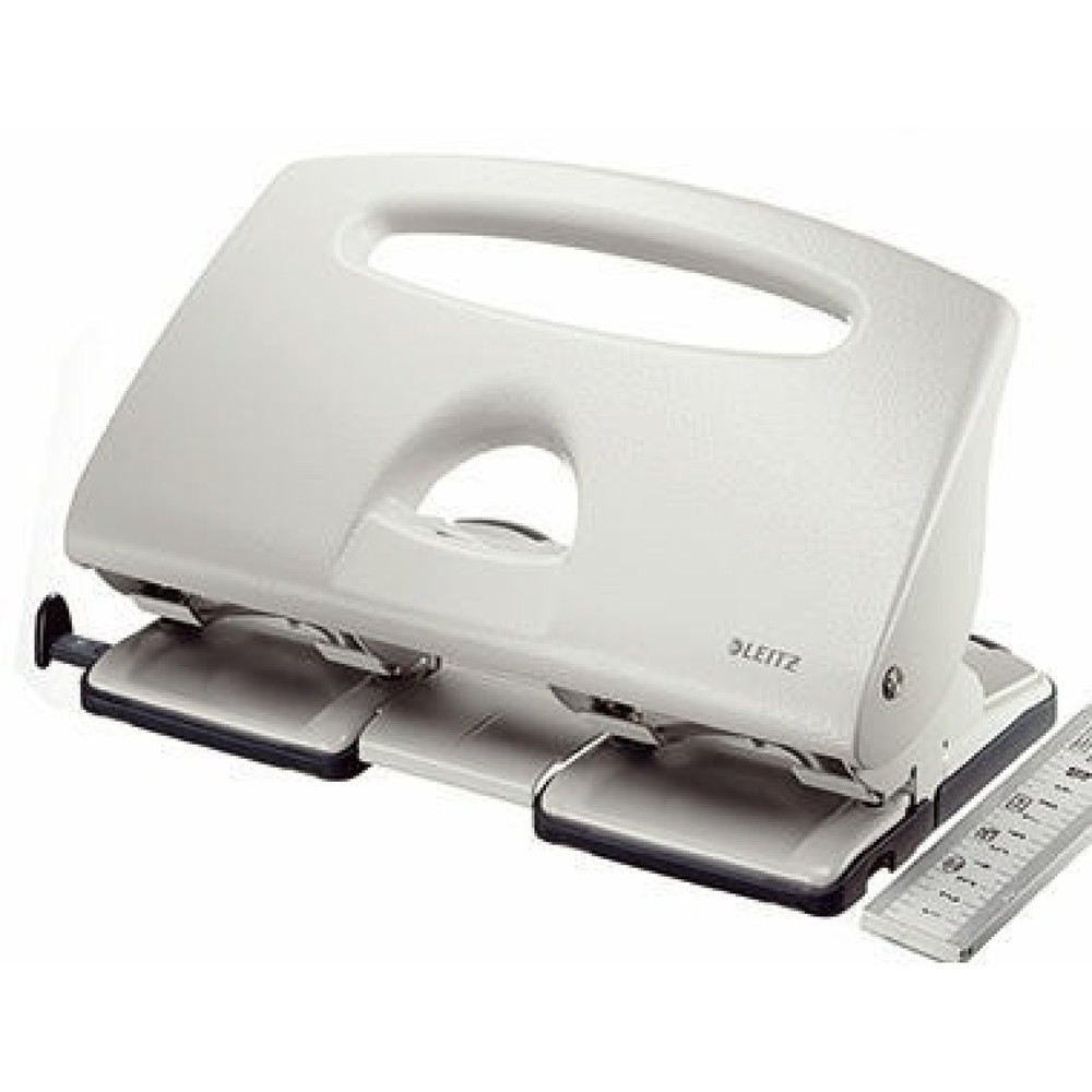 Produktabbildung: Leitz Doppellocher 51320085 max. 40Bl. Metall grau