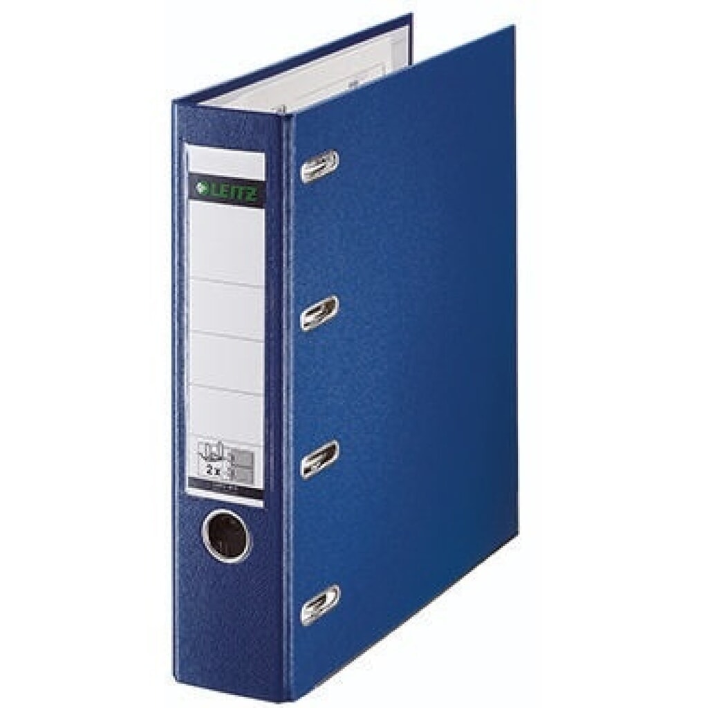 Produktabbildung: Leitz Doppelordner 10120035 2xDIN A5 quer 75mm PP blau