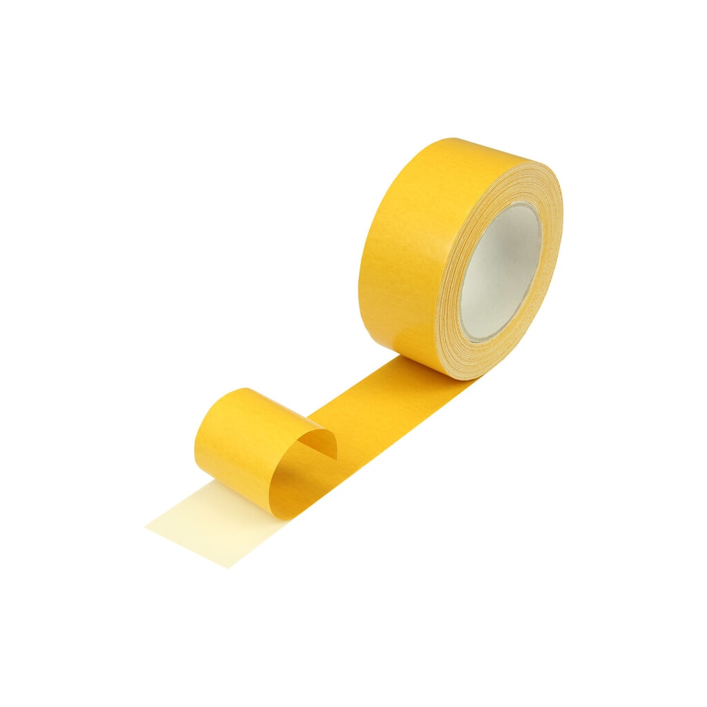Produktabbildung: Doppelseitiges Klebeband, 50 mm breit x 25 lfm, aus Baumwollzellgewebe