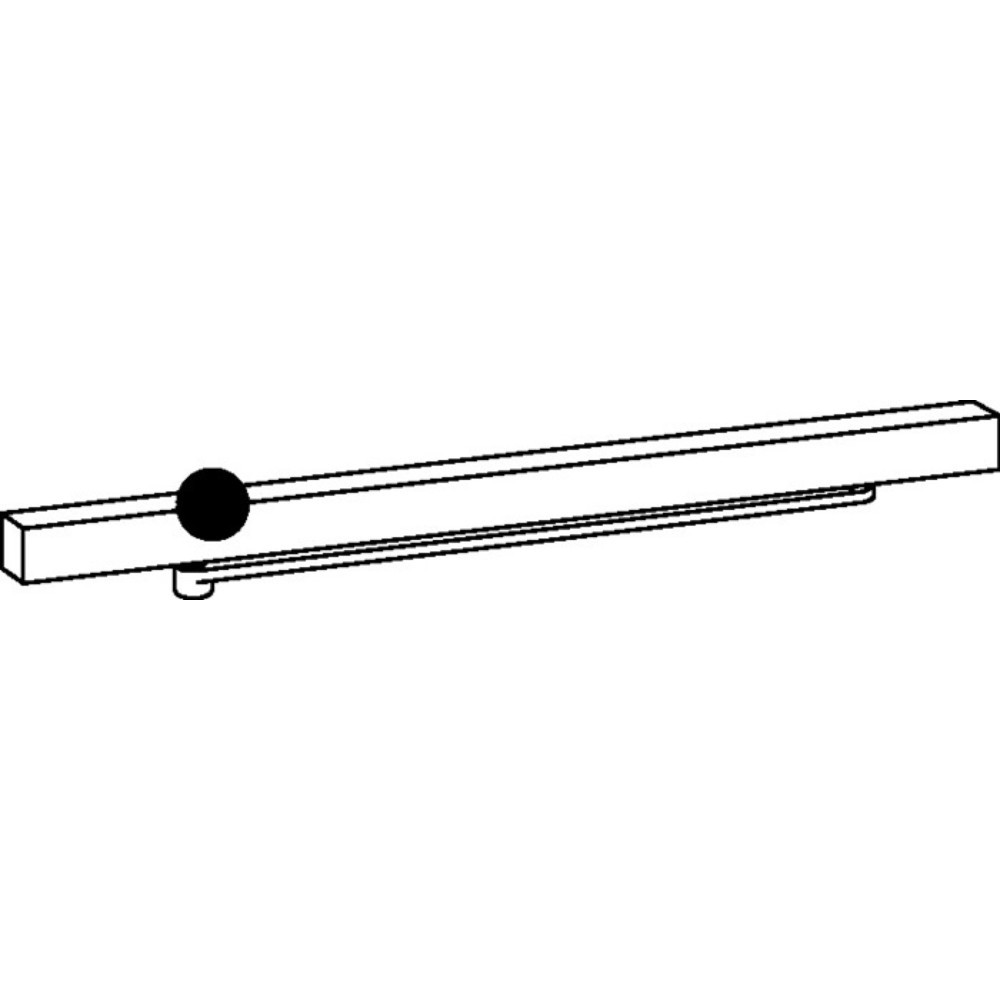 Produktabbildung: DORMAKABA Gleitschiene G-EMF, elektromechanisch, für TS 93 silber