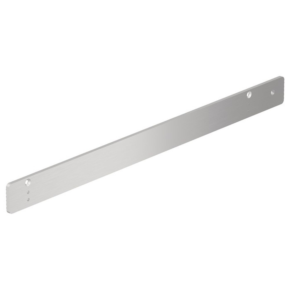 Produktabbildung: DORMAKABA Montageplatte, silber P600, für Gleitschiene G-EMR XEA 140 °