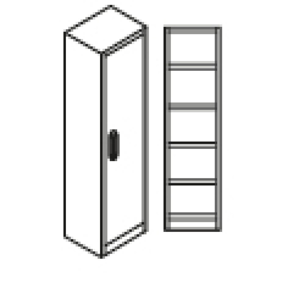 N° de l'image du produit 5 : Armoire coupe-feu PRIORIT avec résistance au feu de 90 min, 1 vantail, 4 tablettes
