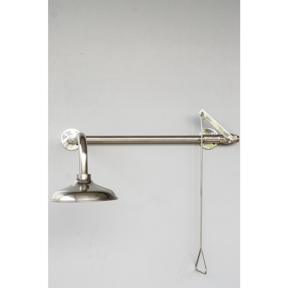 N° de l'image du produit 2 : Douche corporelle Erbstößer®, DIN EN 15154-1/-5, montage mural au-dessus d'une porte, toute en acier inoxydable