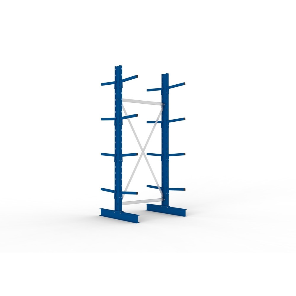 Product afbeelding: Basiselement draagarmstelling META, dubbelzijdig, draagvermogen per arm 220 kg, hxbxd 2.500 x 1.094 x 1.020 mm