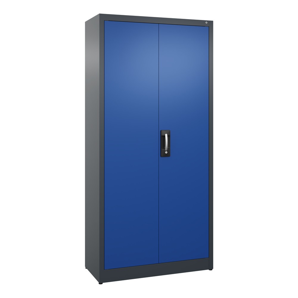 Product afbeelding: Draaideurkast C+P, 5 OH, hxbxd 1950 x 930 x 400 mm, antracietgrijs, gentiaanblauw