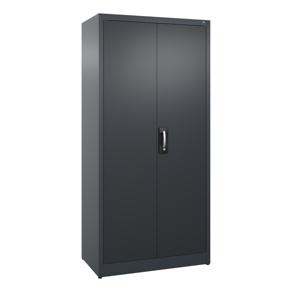 Product afbeelding: Draaideurkast C+P, 5 OH, hxbxd 1950 x 930 x 500 mm, antracietgrijs, zwartgrijs