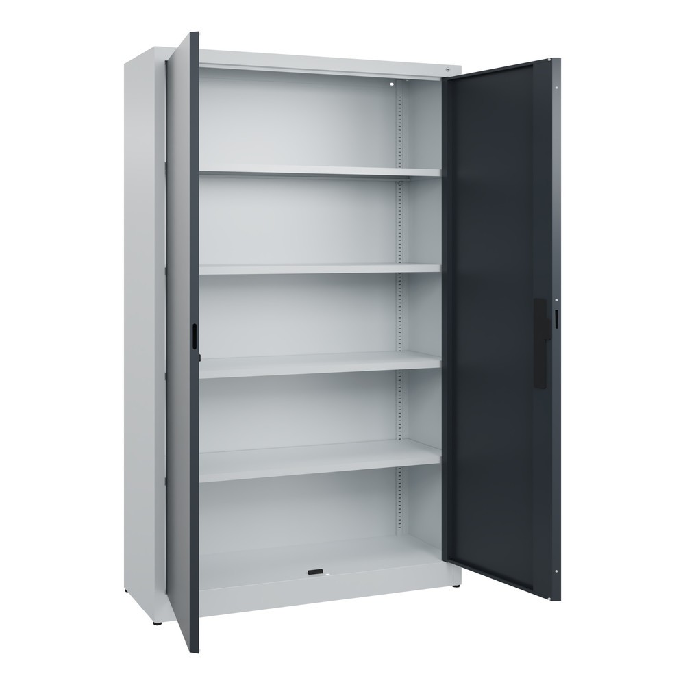 Productafbeelding nr. 4: Draaideurkast C+P, 5 OH, hxbxd 1950 x 1.200 x 400 mm, lichtgrijs, antracietgrijs