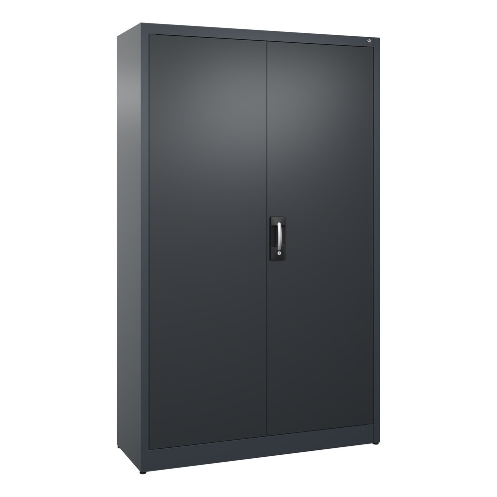 Product afbeelding: Draaideurkast C+P, 5 OH, hxbxd 1950 x 1.200 x 400 mm, antracietgrijs, zwartgrijs