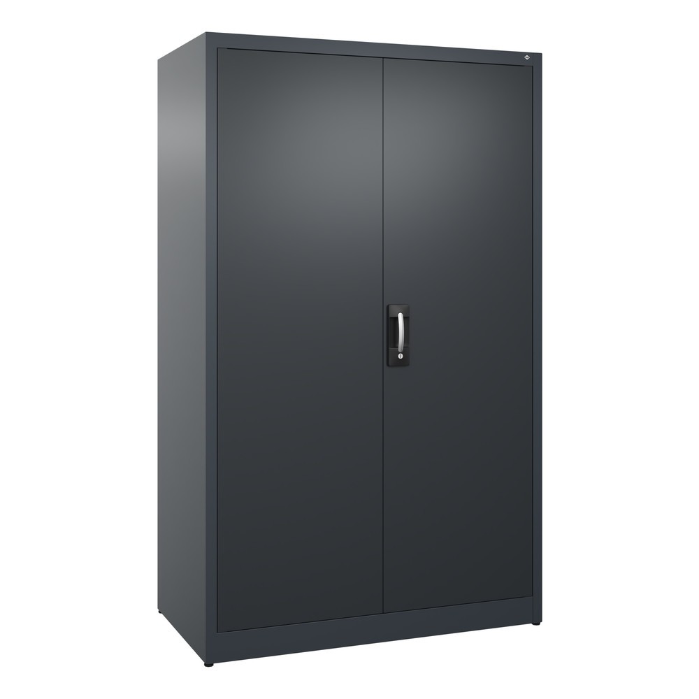 Product afbeelding: Draaideurkast C+P, 5 OH, hxbxd 1950 x 1.200 x 600 mm, antracietgrijs, zwartgrijs