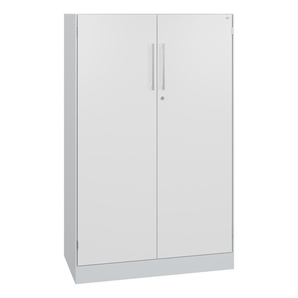 Product afbeelding: Draaideurkast C+P Asisto, 3 OH, breedte 800 mm, lichtgrijs, verkeerswit