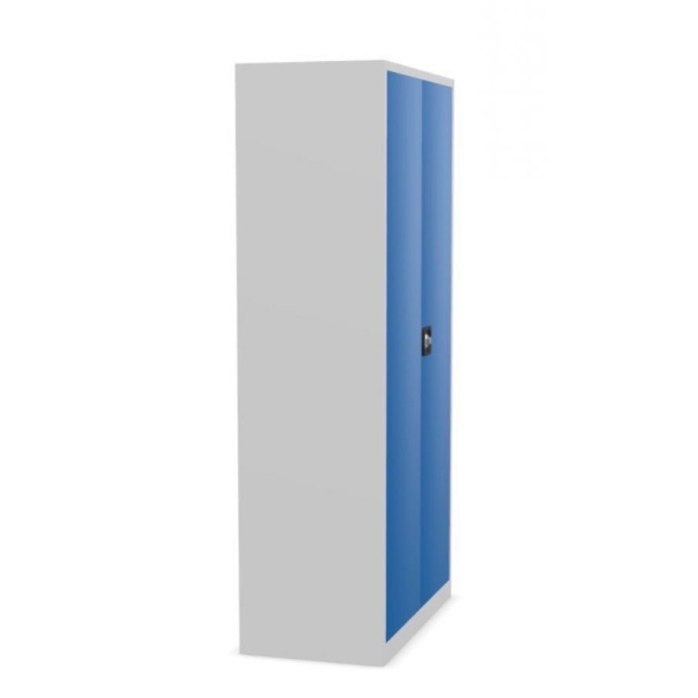 Productafbeelding nr. 4: Draaideurkast HEMMDAL HF-ST, 5 OH, hxbxd 1950 x 920 x 420 mm, verzinkte legborden, lichtgrijs / gentiaanblauw