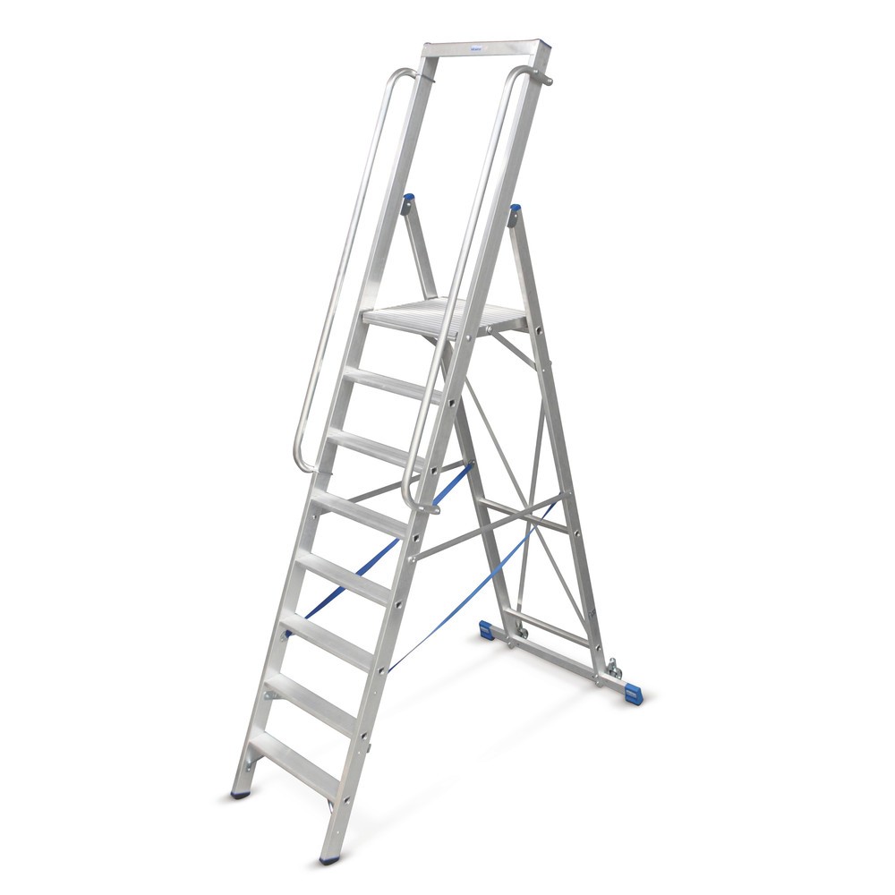 Zdjęcie produktu: Drabina z platformą KRAUSE® z aluminium, z dużą platformą, 6 stopni
