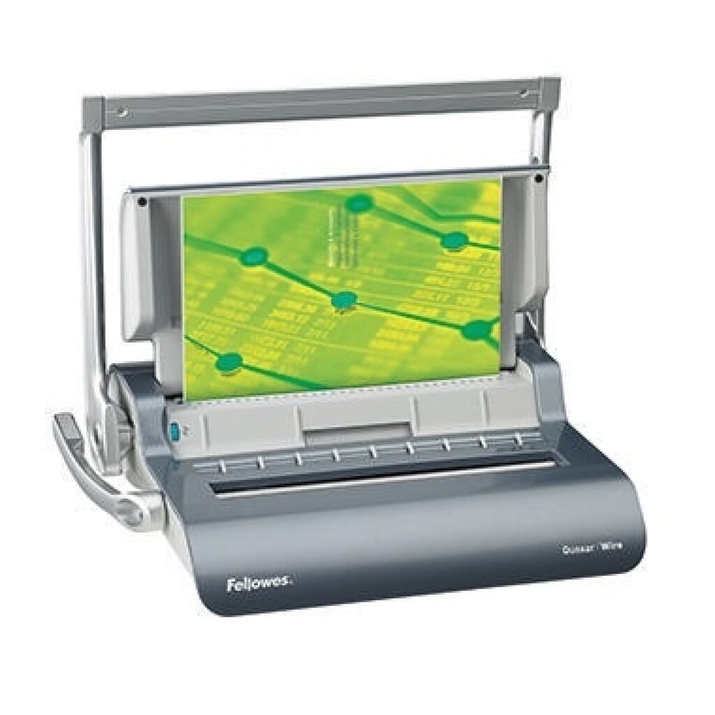 Fellowes Drahtbindegerät Quasar 5224101 max. 120Blatt grau Produktabbildung: Fellowes Drahtbindegerät Quasar 5224101 max. 120Blatt grau