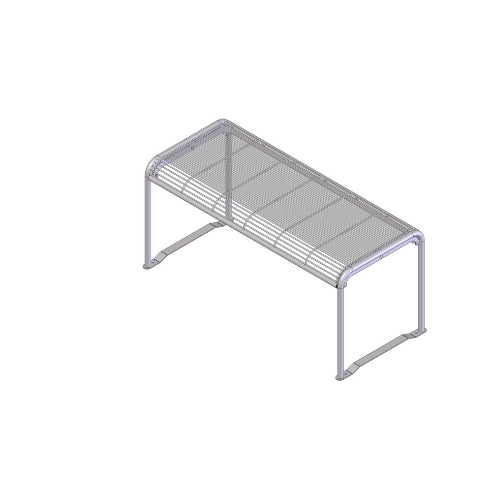 Produktabbildung Nr. 1: Drahtgitter-Tisch Apollo, HxBxT 735 x 1.590 x 690 mm, tannengrün