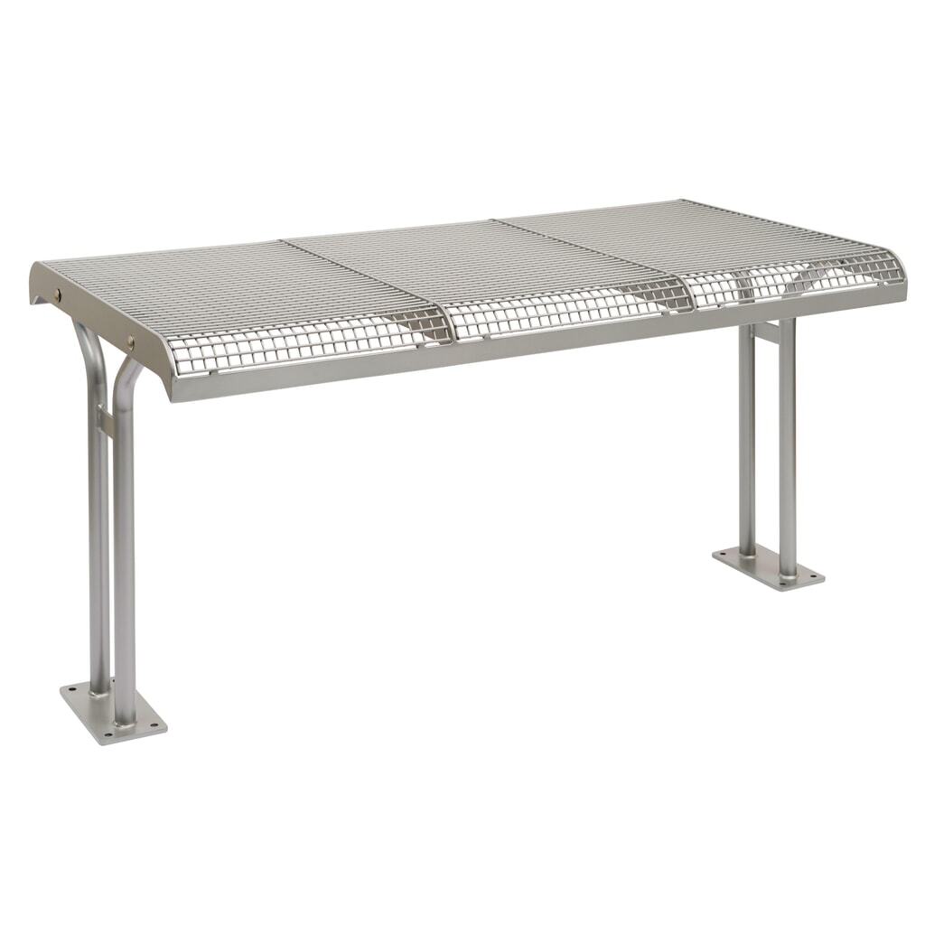 Drahtgitter-Tisch Ergolax, HxBxT 780 x 1.470 x 780 mm, mit Flanschbefestigung, rubinrot Produktabbildung: Drahtgitter-Tisch Ergolax, HxBxT 780 x 1.470 x 780 mm, mit Flanschbefestigung, rubinrot