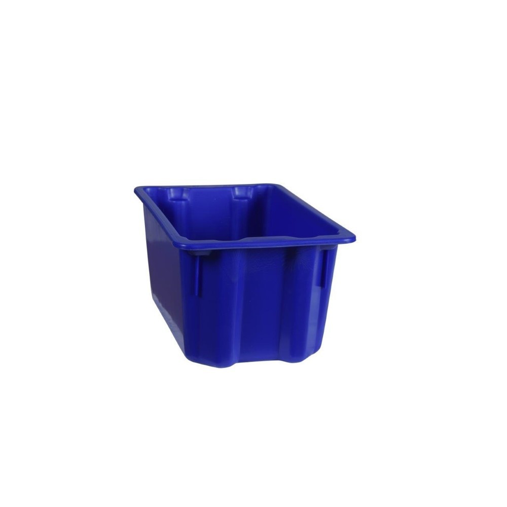Produktabbildung: Drehstapelbehälter aus Polypropylen, 13 Liter, blau