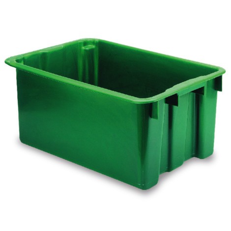 Produktabbildung Nr. 1: Drehstapelbehälter aus Polypropylen, 60 Liter, grau