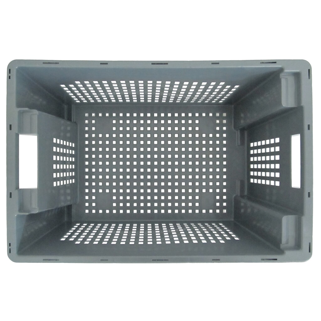 Eurobox, Wände + Boden durchbrochen, 32 Liter, weiß Produktabbildung Nr. 5: Eurobox, Wände + Boden durchbrochen, 32 Liter, weiß