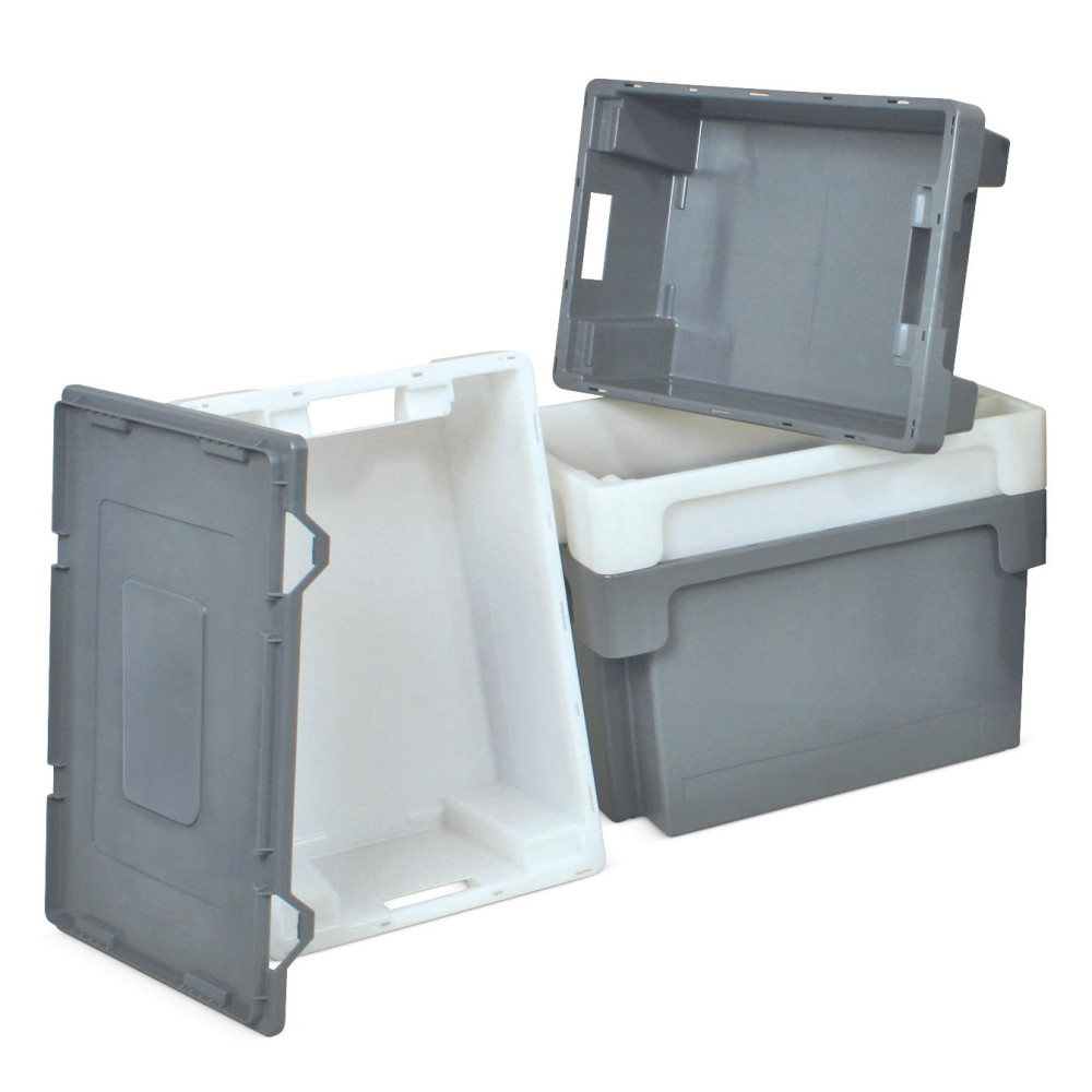 Produktabbildung Nr. 5: Drehstapelbehälter, Wände + Boden geschlossen, 60 Liter, weiß