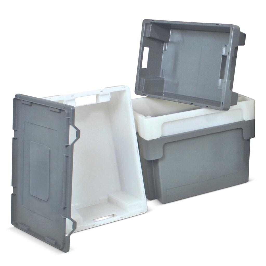 Eurobox, Wände + Boden geschlossen, 25 Liter, weiß Produktabbildung Nr. 6: Eurobox, Wände + Boden geschlossen, 25 Liter, weiß