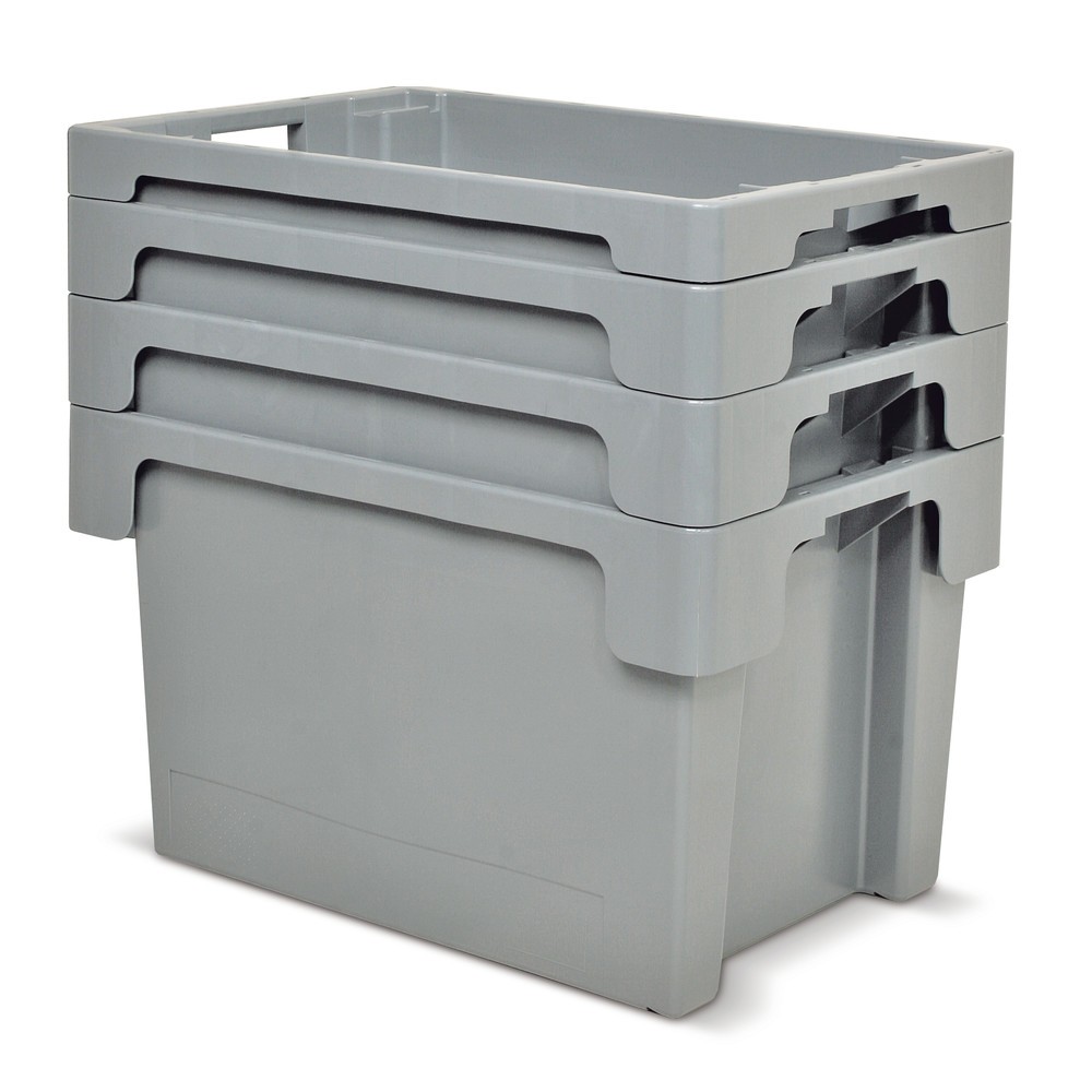 Produktabbildung Nr. 2: Drehstapelbehälter, Wände + Boden geschlossen, 60 Liter, weiß