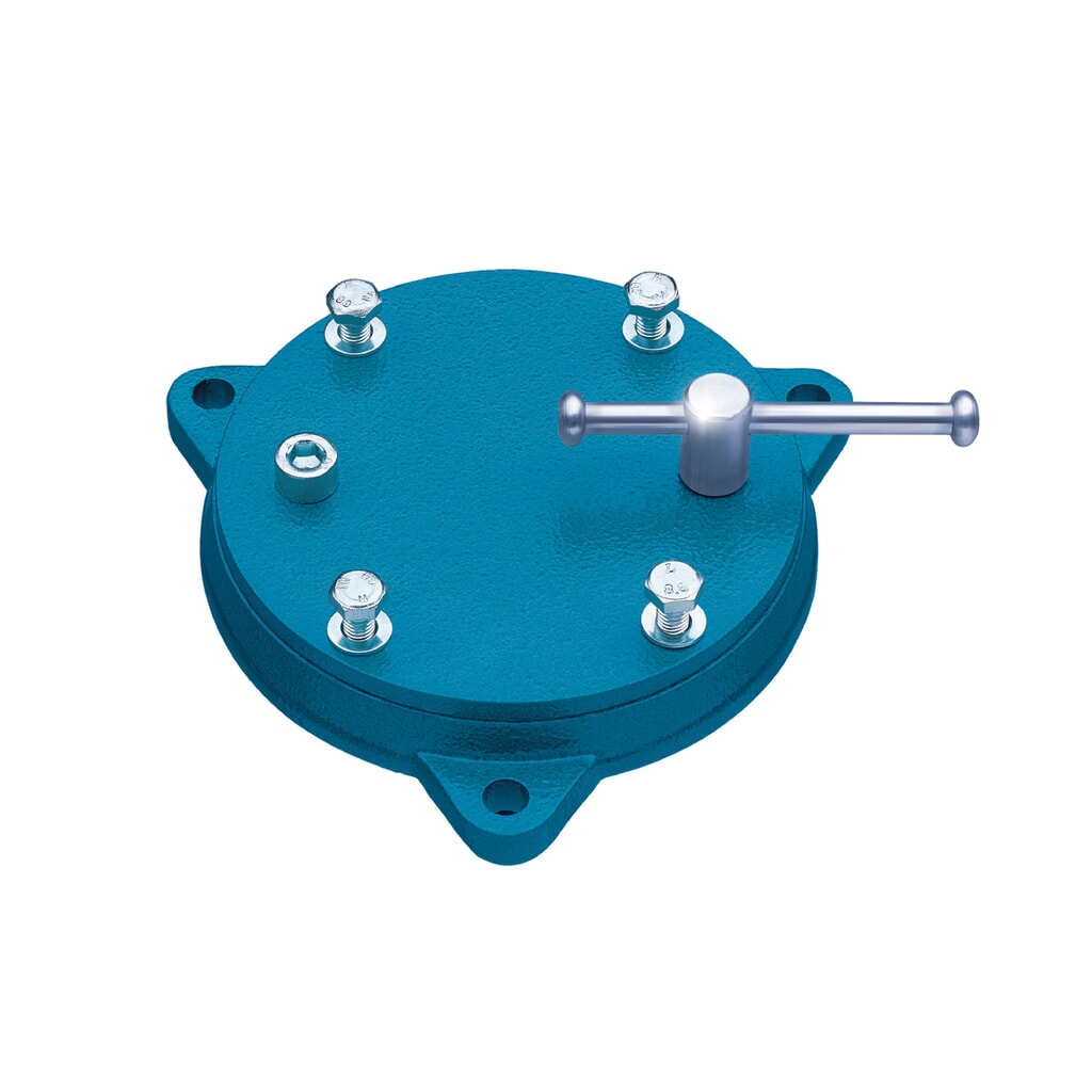 Produktabbildung: HEUER® Drehteller, Backenbreite 100 mm