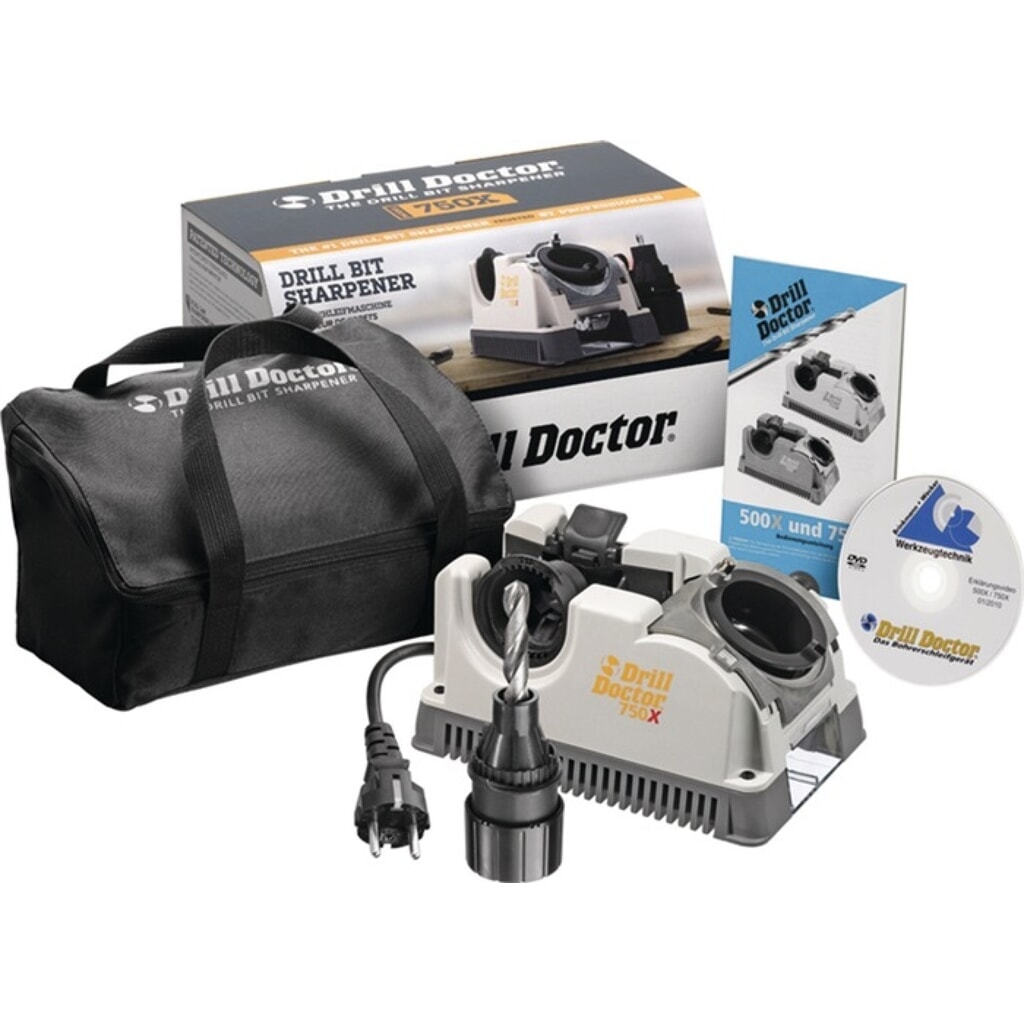 DRILL-DOCTOR Bohrerschleifgerät DD-750X (Tasche) Schleifbereich 2,5-19,0mm Produktabbildung: DRILL-DOCTOR Bohrerschleifgerät DD-750X (Tasche) Schleifbereich 2,5-19,0mm