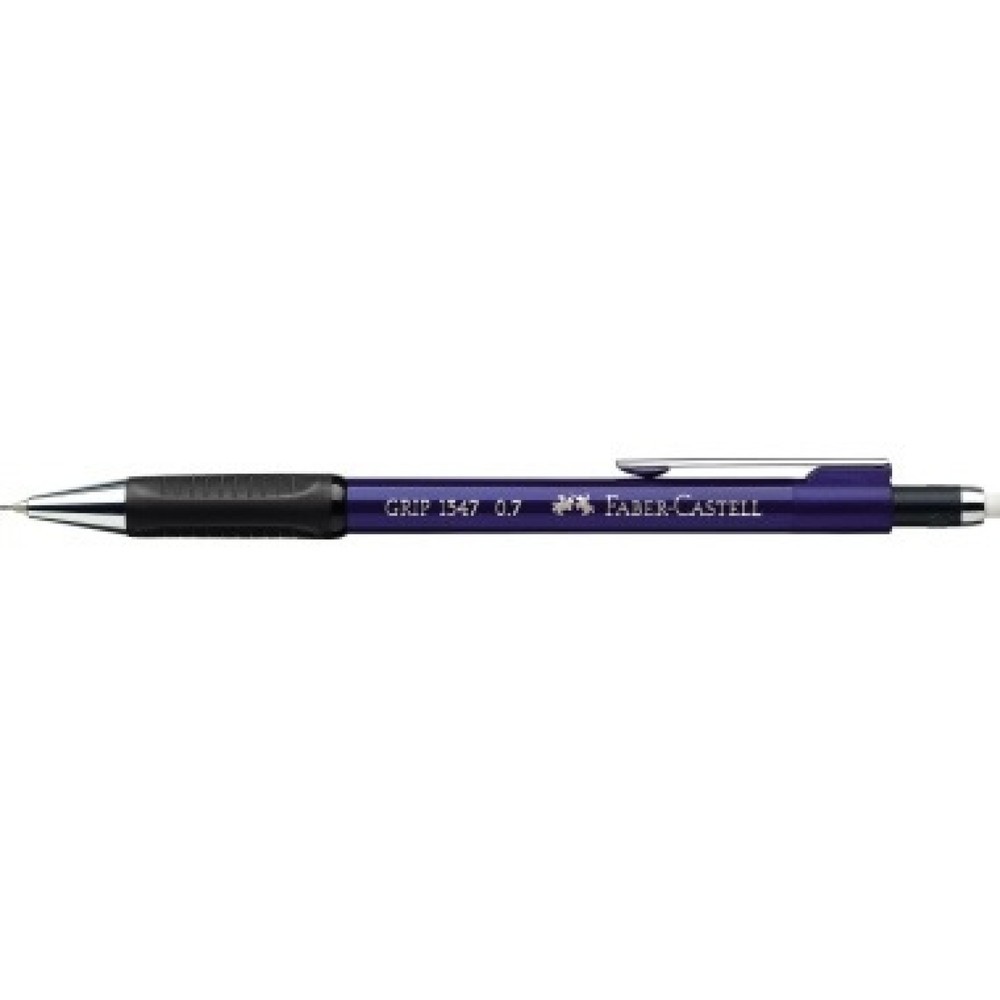 Faber-Castell Druckbleistift GRIP 134751 0,7mm B metallic-blau Produktabbildung: Faber-Castell Druckbleistift GRIP 134751 0,7mm B metallic-blau