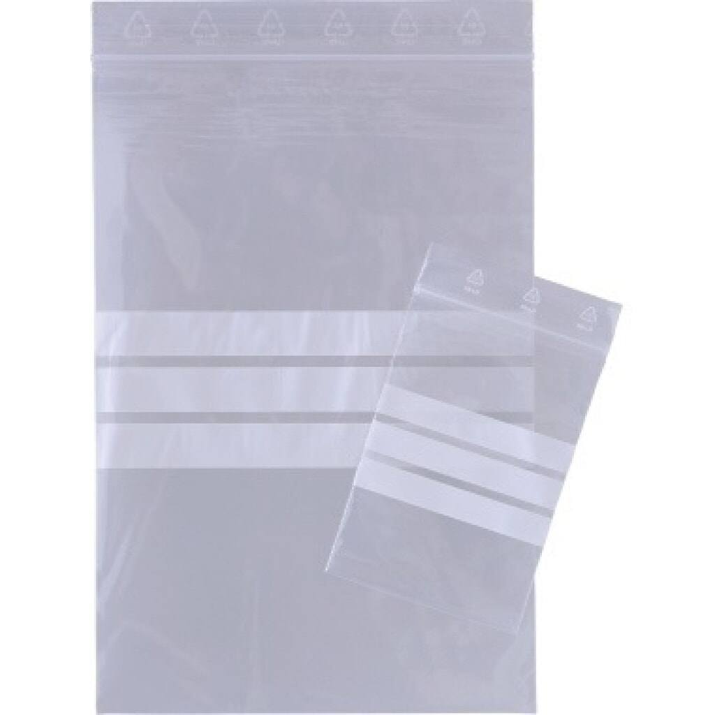 Druckverschlussbeutel 70x100mm 0,05mm 100 St./Pack. Produktabbildung: Druckverschlussbeutel 70x100mm 0,05mm 100 St./Pack.