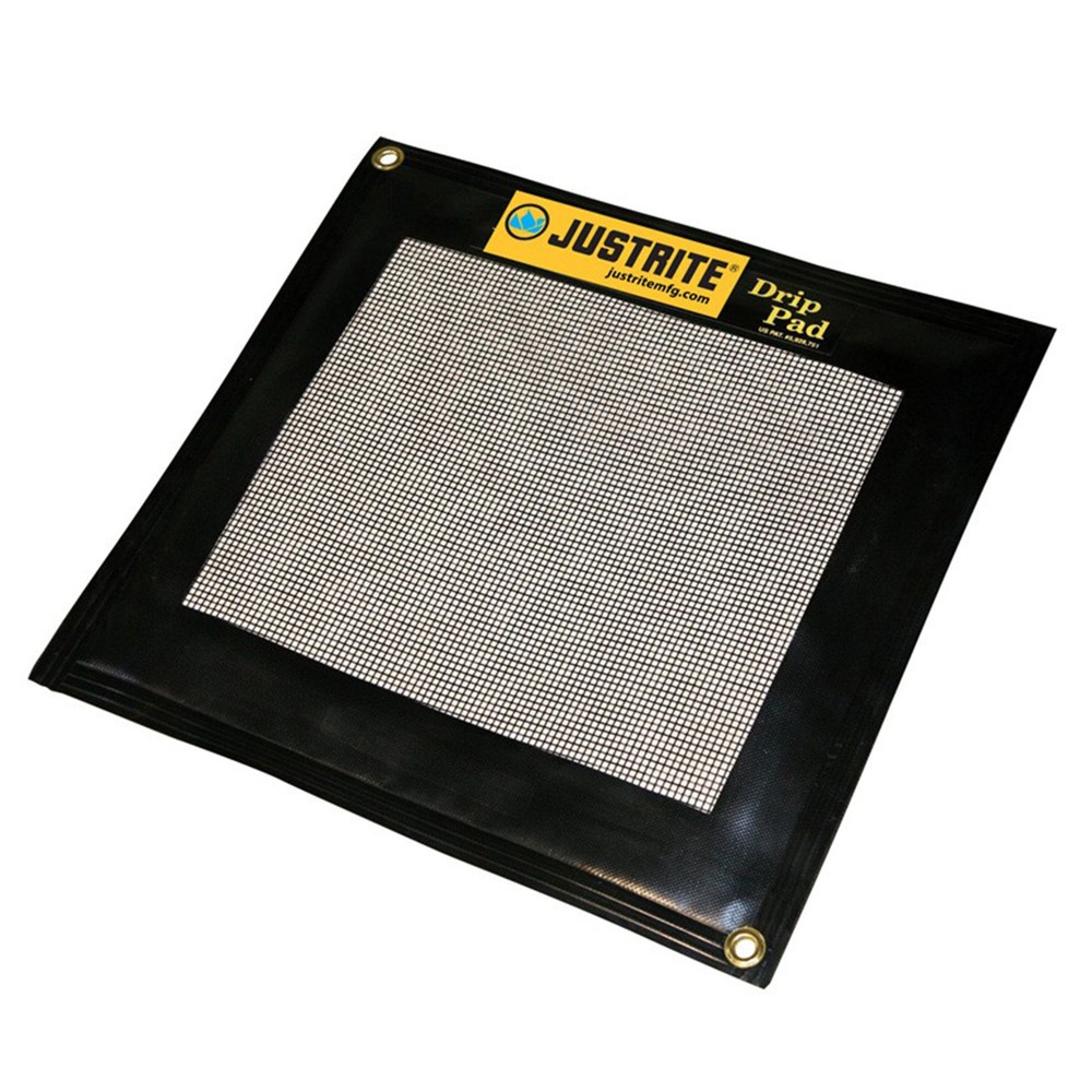 Product afbeelding: Druppel- / absorptiekussen Justrite, navulbaar, lxb 580 x 530 mm, inhoud 5 l