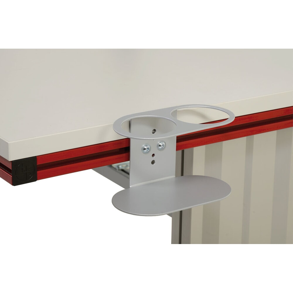 Číslo obrázku produktu 3: Držák nápojových lahví pro Rocholz balicí stoly FLEX, VxŠxH 130 x 210 x 125 mm