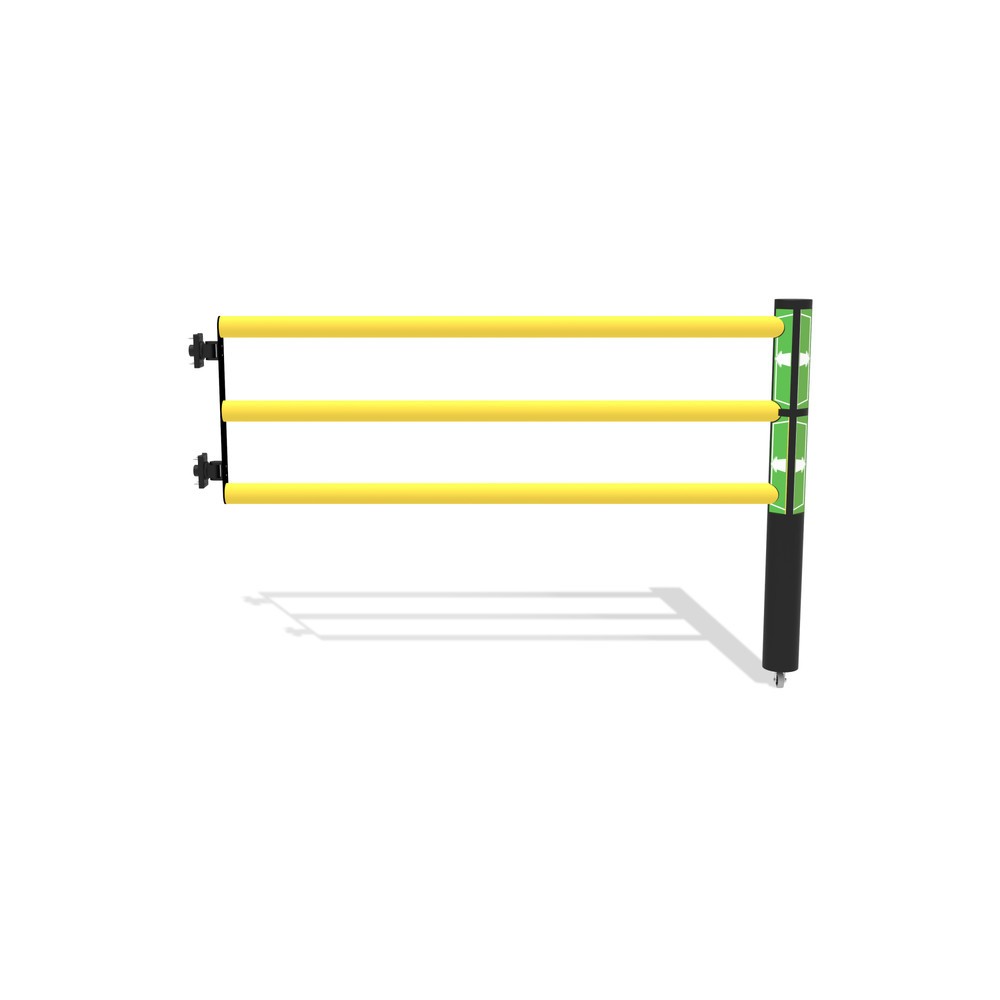 Zdjęcie produktu: Drzwi wahadłowe do bariery bezpieczeństwa „Delta”, wys. x szer. 1200 x 1750 mm, z rolką