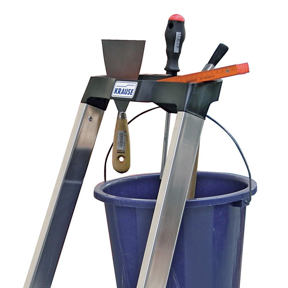 Productafbeelding nr. 3: Dubbele trap KRAUSE®, ultrasterk geflenste verbindingen van aluminium, standhoogte 0,85 m