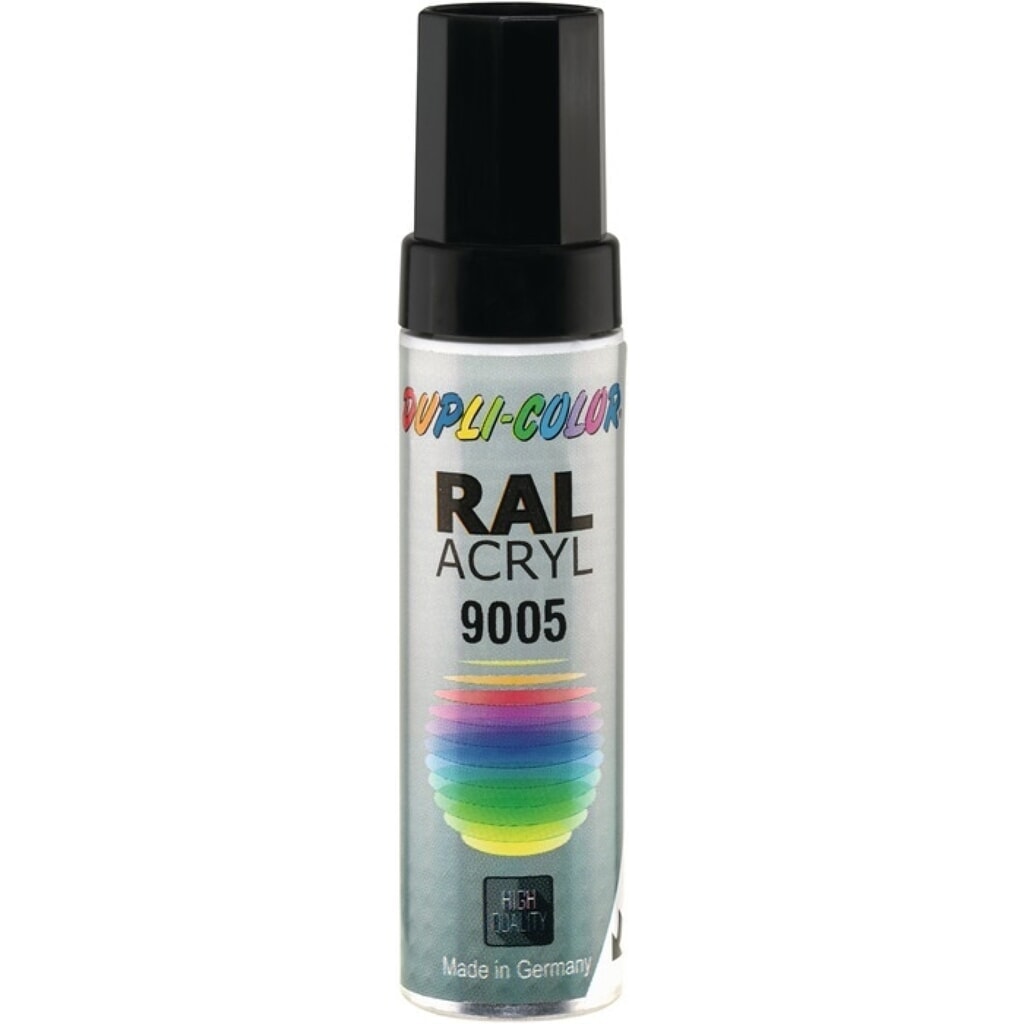 DUPLI-COLOR Lackstift, RAL 9005 12 ml, tiefschwarz glänzend, Stift Produktabbildung: DUPLI-COLOR Lackstift, RAL 9005 12 ml, tiefschwarz glänzend, Stift