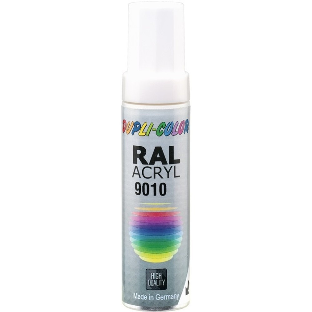 Produktabbildung: DUPLI-COLOR Lackstift, RAL 9010 12 ml, reinweiss matt, Stift