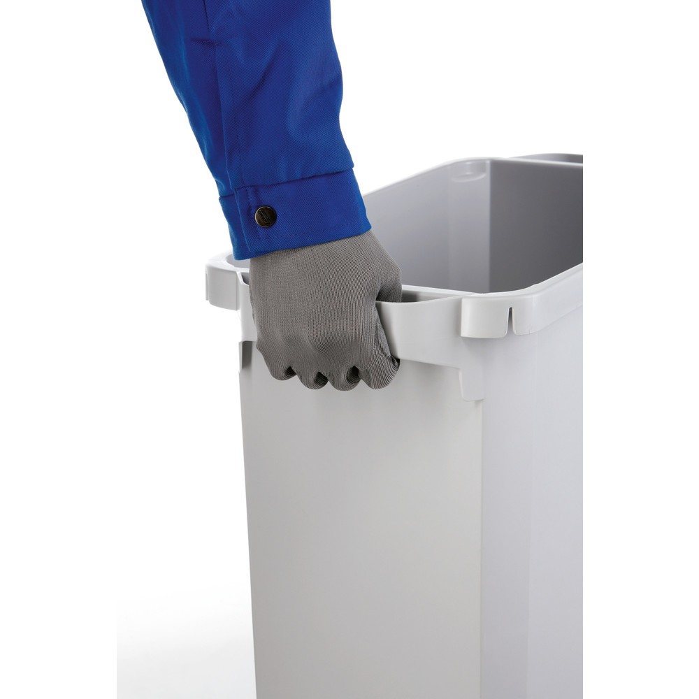 Produktabbildung Nr. 4: DURABLE Abfallbehälter DURABIN® 60L mit Klappdeckel + Info-Rahmen DURAFRAME®, blau