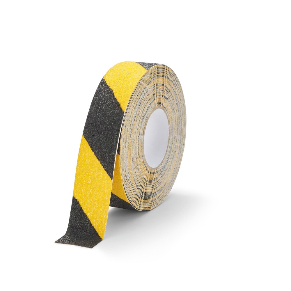 Produktabbildung Nr. 1: DURABLE Antirutschband DURALINE® GRIP+, Breite 50 mm, gelb/schwarz, 2 Stk/VE