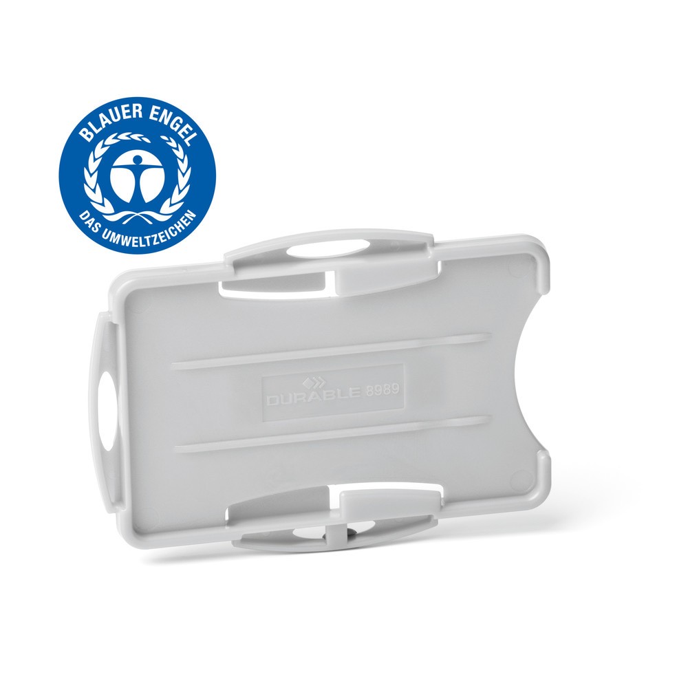 Produktabbildung Nr. 3: DURABLE Ausweishalter ECO für 2 Karten, grau, 20 Stk/VE
