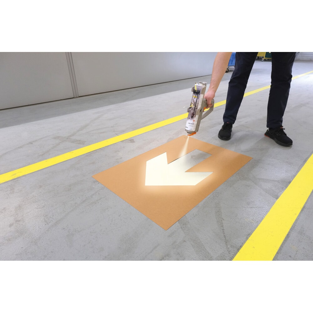 Produktabbildung Nr. 6: DURABLE Boden-Markierpistole DURALINE® EasyMover, für Schablonenmarkierung