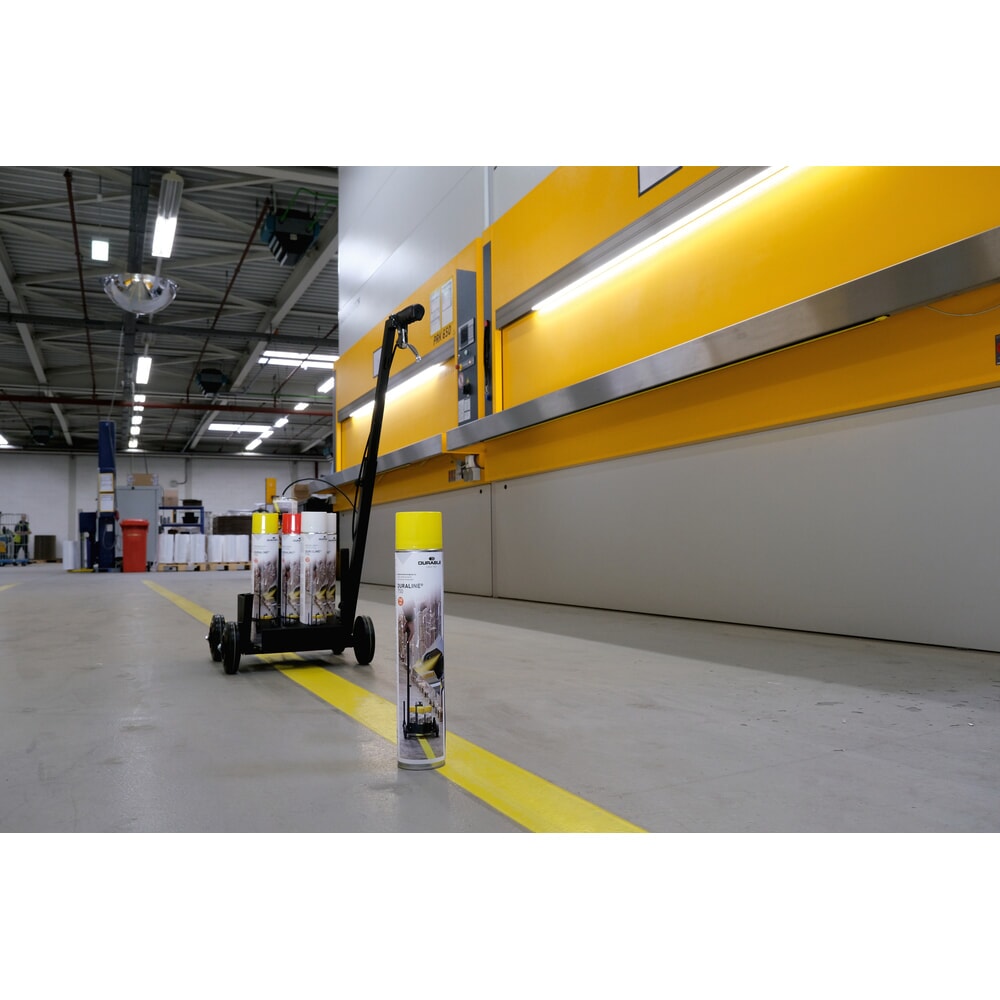 Produktabbildung Nr. 3: DURABLE Boden-Markierungsfarbe Spray DURALINE®, Innen und Außen, 750 ml, weiß