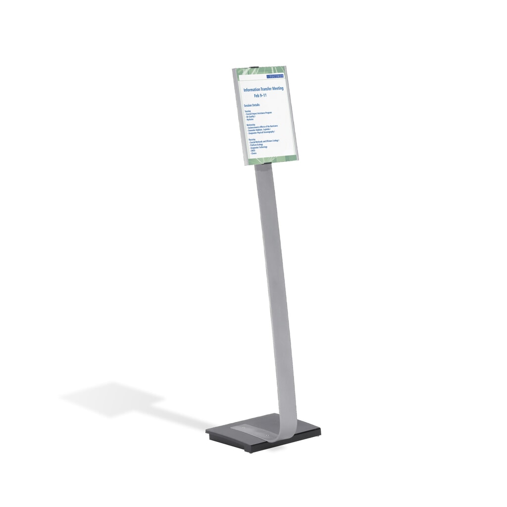 DURABLE Bodenständer Info Sign mit Aluminiumtafel, DIN A4 Produktabbildung: DURABLE Bodenständer Info Sign mit Aluminiumtafel, DIN A4