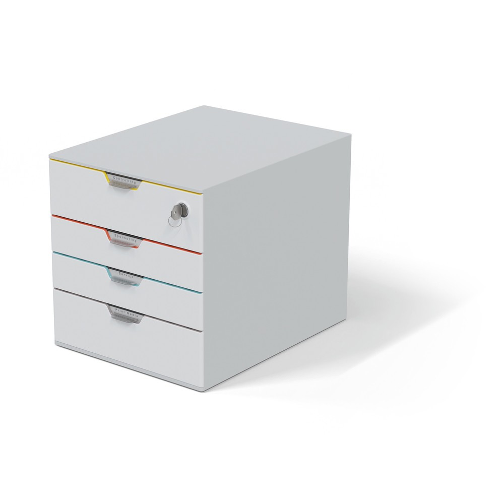 N° de l'image du produit 1 : DURABLE Boîte à tiroirs VARICOLOR® MIX 4 SAFE, verrouillable