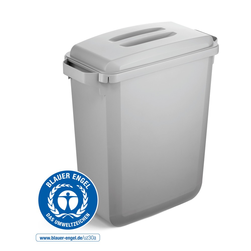 Illustration du produit: DURABLE Conteneur à déchets DURABIN® ECO 60L avec couvercle, gris