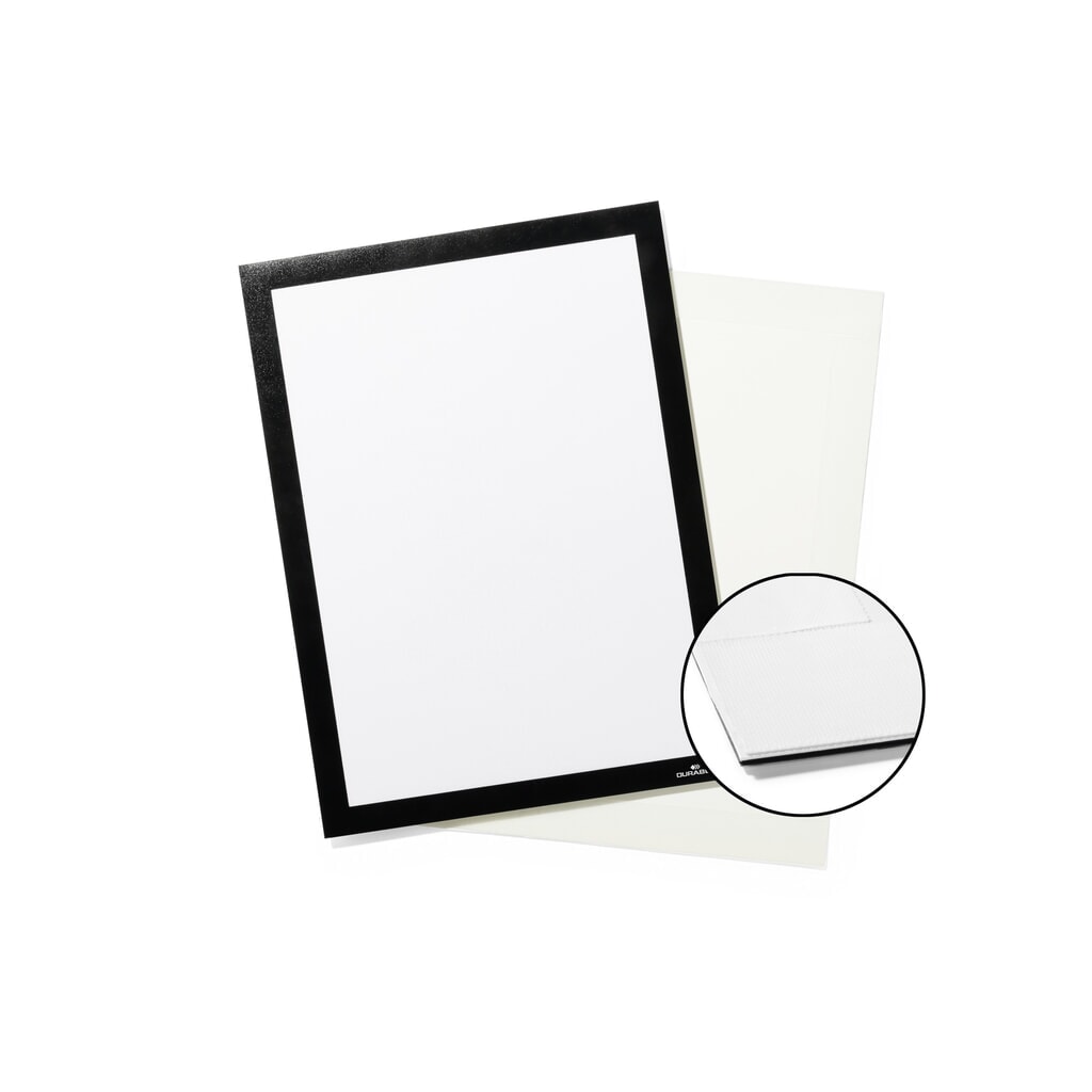 Produktabbildung: DURABLE Info-Rahmen DURAFRAME® GRIP A4, mit Klettstreifen und Magnetverschluss, schwarz