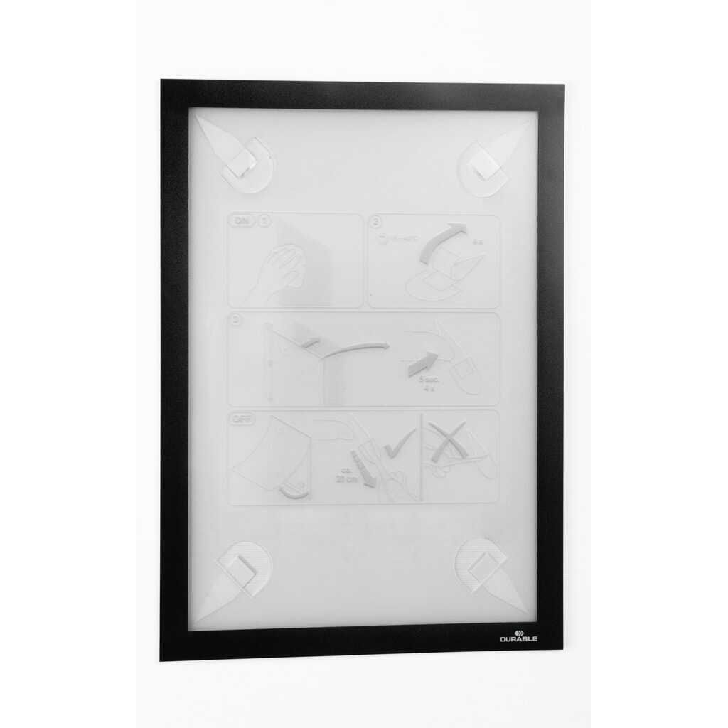 Produktabbildung: DURABLE DURAFRAME® WALLPAPER A4 10er, schwarz